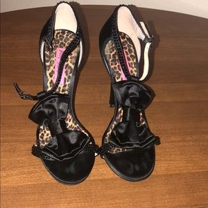 Worn once Betsey Johnson evening heels size 7